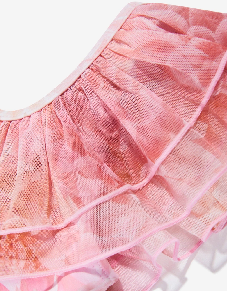 Girls Nilla Dahila Swimsuit in Pink (UPF50+)