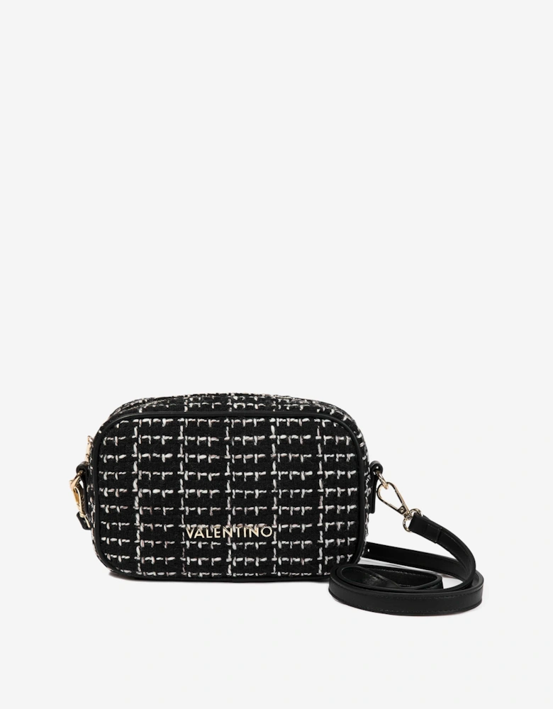 Tweed Crossbody Bag in Black (20cm)