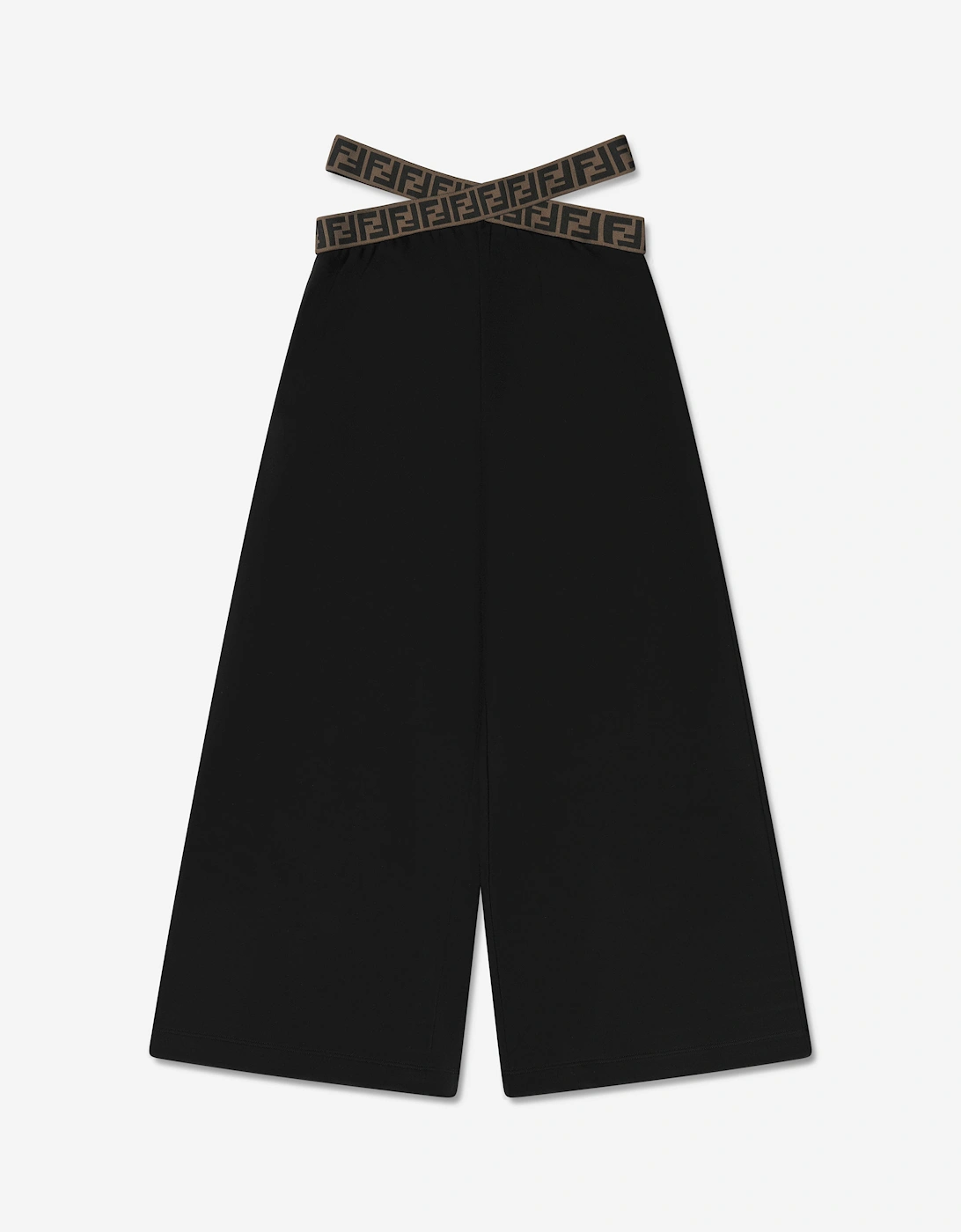 Girls Band Wide Leg Trousers in Black, 5 of 4