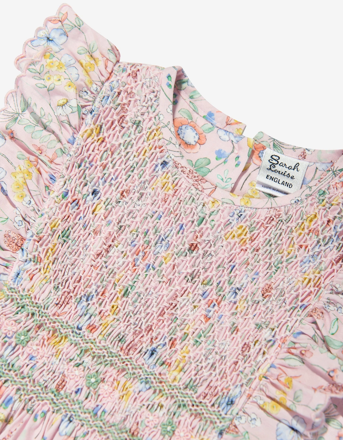 Girls Embroidered Dress in Multicolour