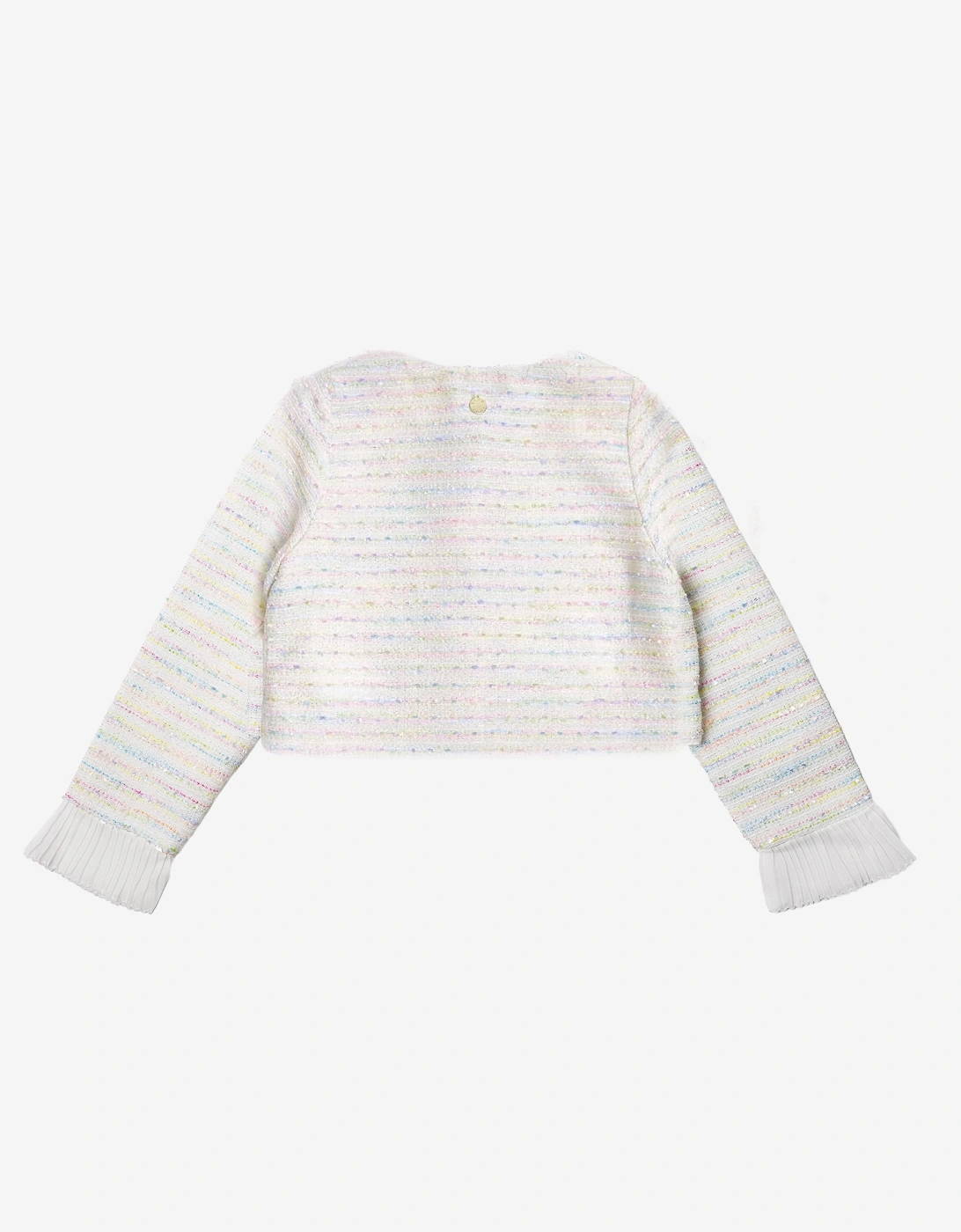 BCBGMAXAZRIA Girls Tweed Jacket in Ivory