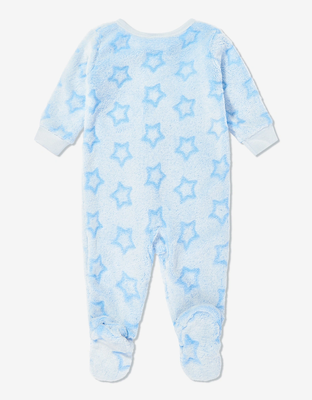 Baby Boys Fleece Babygrow in Blue