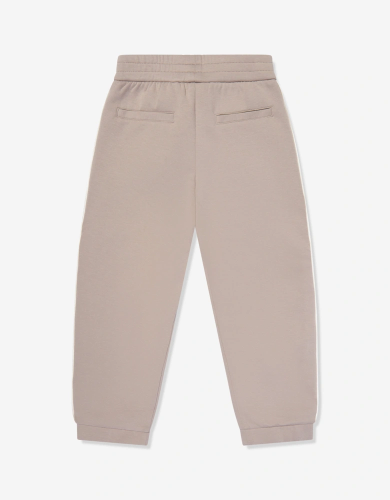 Boys Logo Joggers in Brown