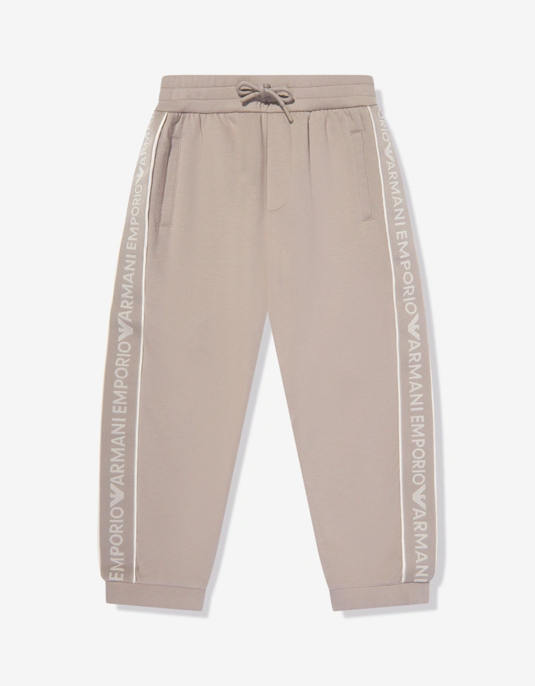 Boys Logo Joggers in Brown