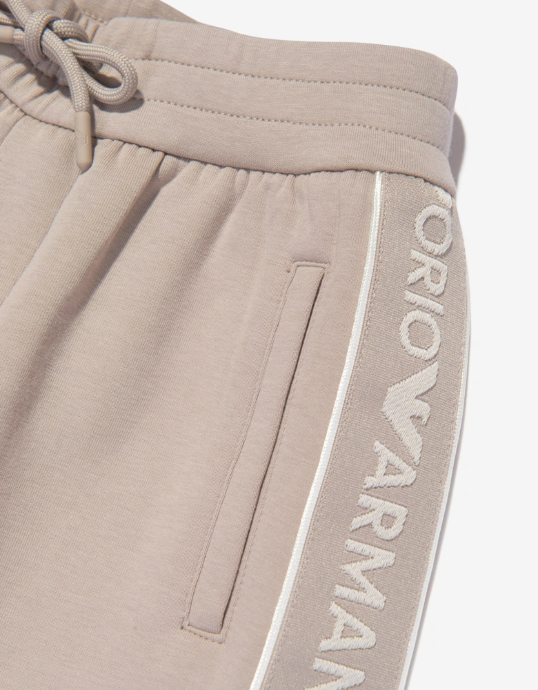 Boys Logo Joggers in Brown