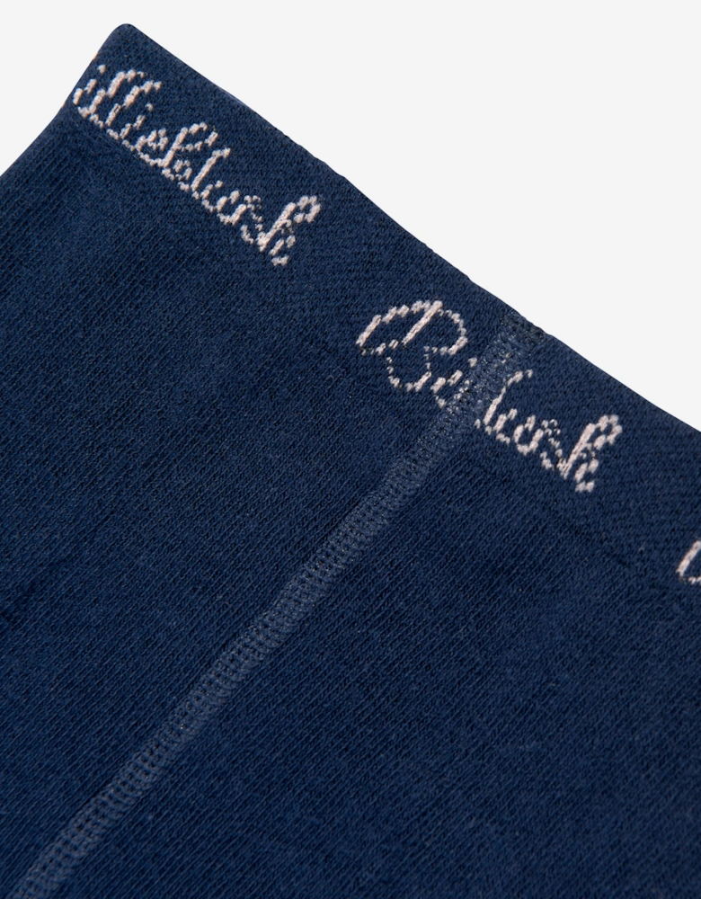 Billieblush Girls Heart Logo Tights in Navy