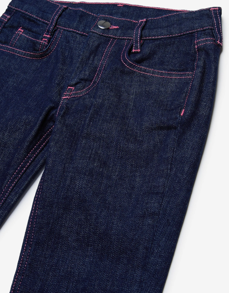 Girls Flared Jeans in Blue