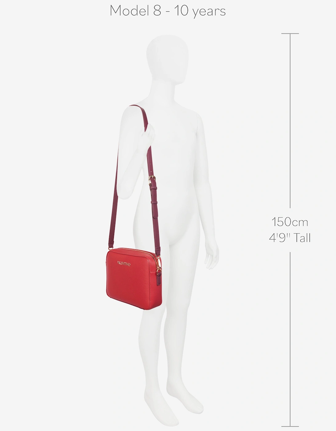 Alexia Crossbody Bag in Red (23cm)