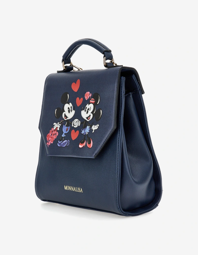 Girls Mickey and Minnie Backpack in Navy (25cm)