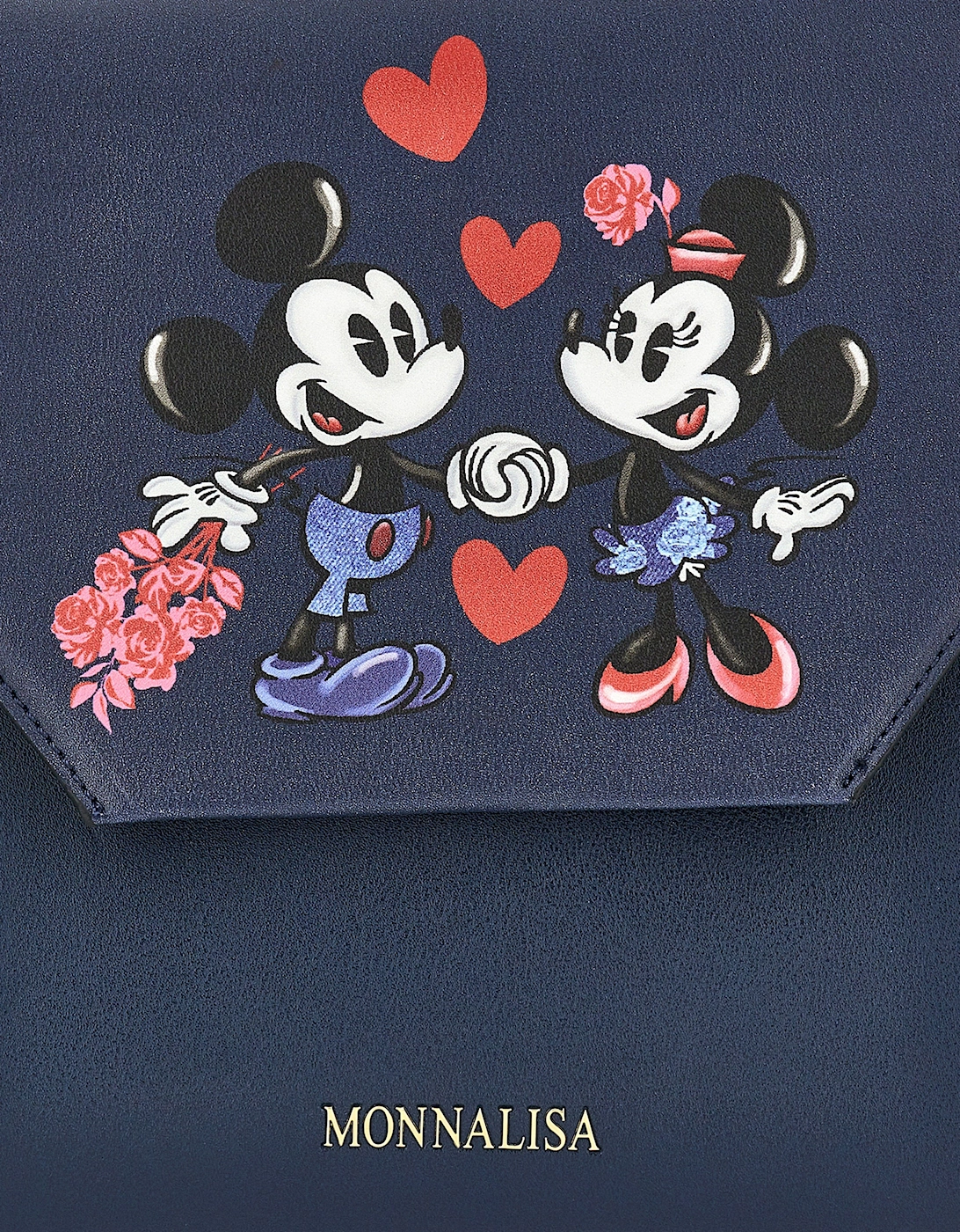 Girls Mickey and Minnie Backpack in Navy (25cm)