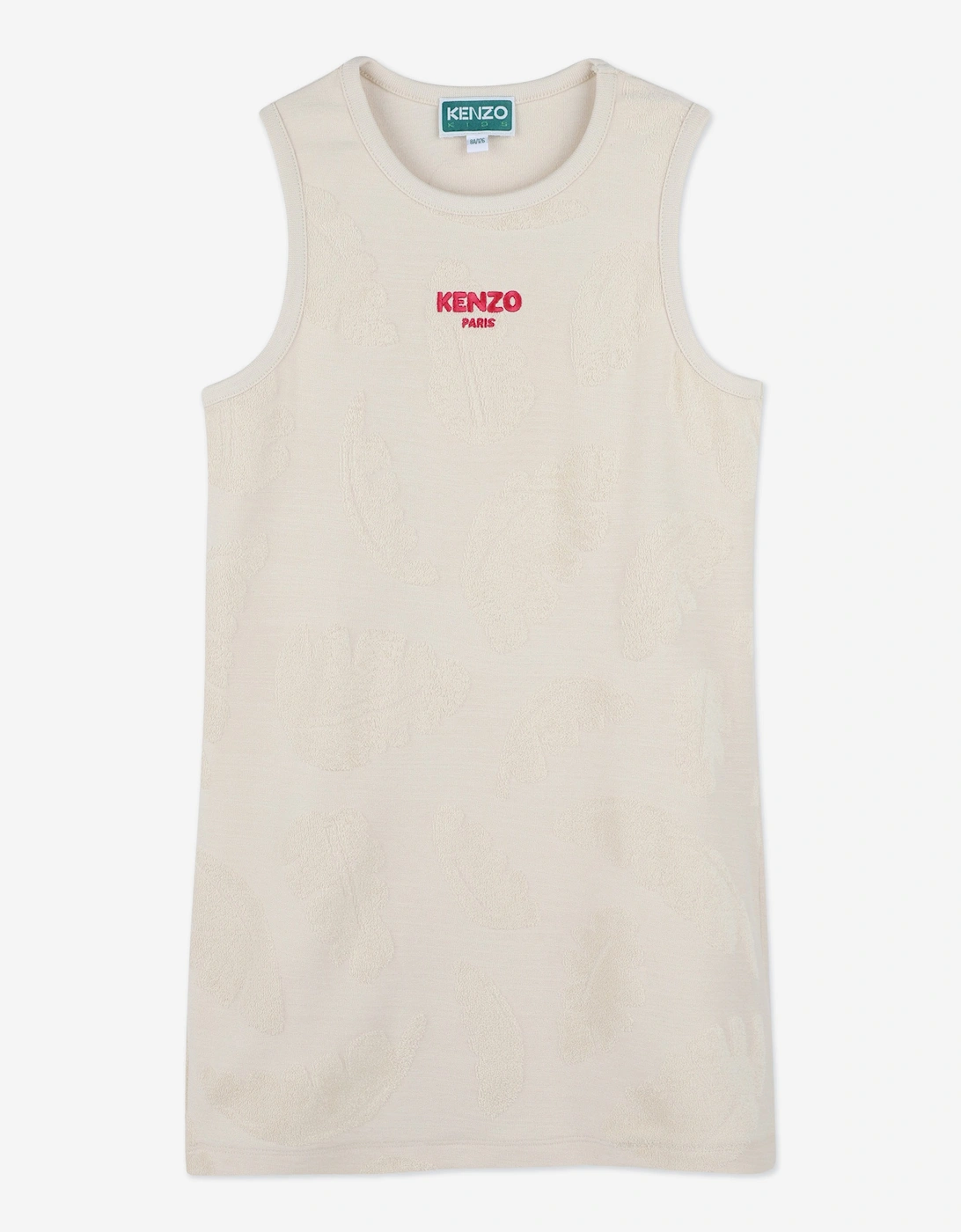 Girls Logo Tank Dress in Beige, 5 of 4
