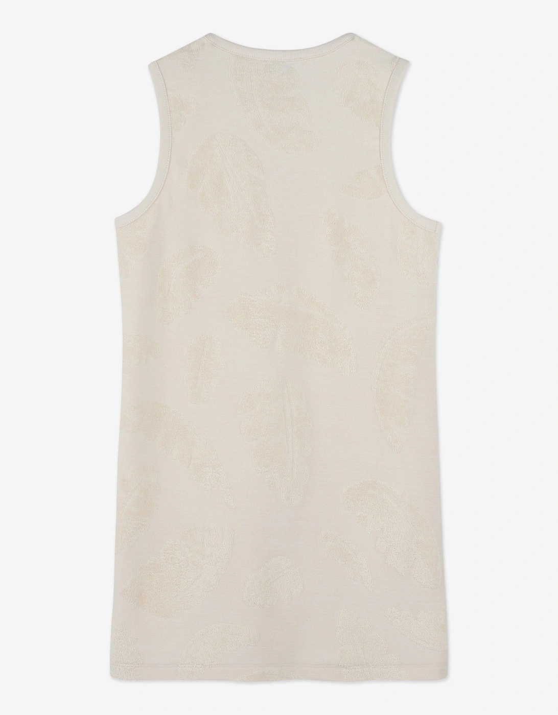 Girls Logo Tank Dress in Beige
