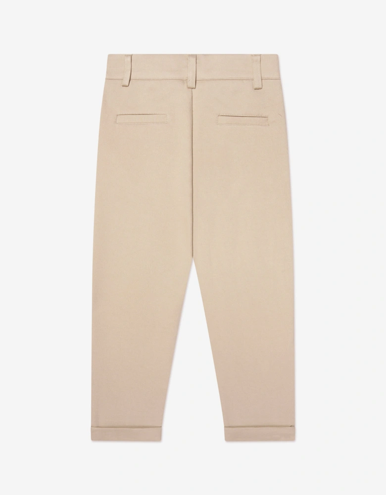 Boys Bergil Trousers in Beige