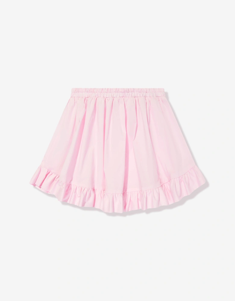 Girls Poplin Skirt in Pink