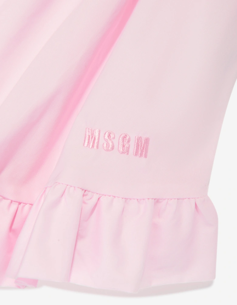 Girls Poplin Skirt in Pink