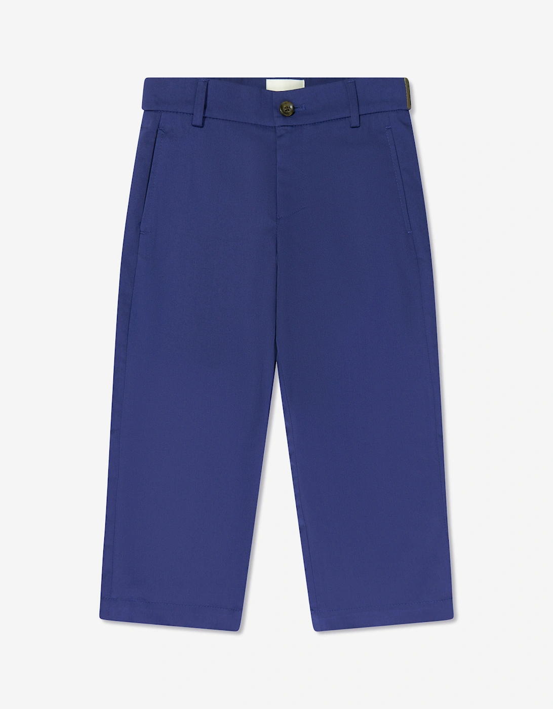 Boys Gabardine Stretch Trousers in Navy, 5 of 4