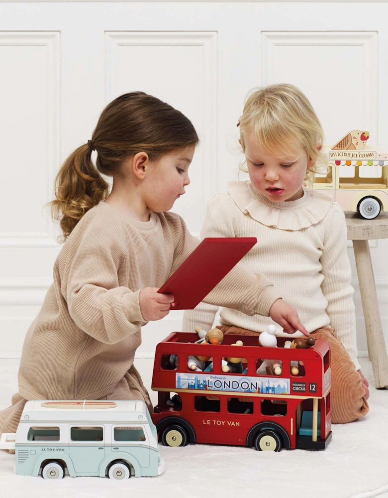 London Wooden Bus (36 x 13 x 23cm)
