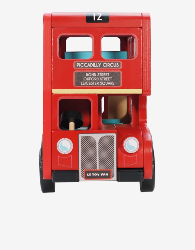 London Wooden Bus (36 x 13 x 23cm)