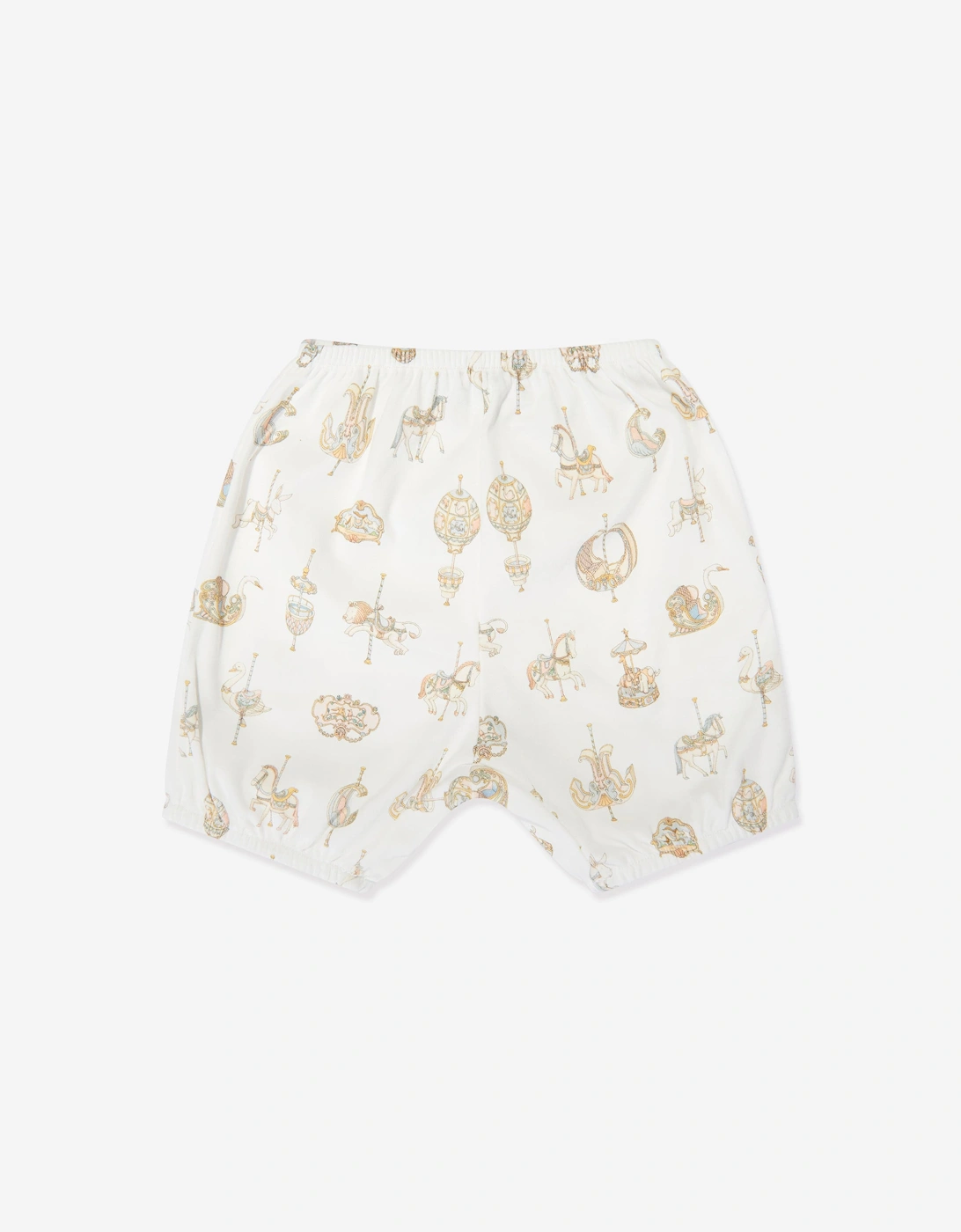 Atelier Choux Unisex White Baby Carousel Bloomers In  12-18 Months Size 12 - 18 Mths Kids