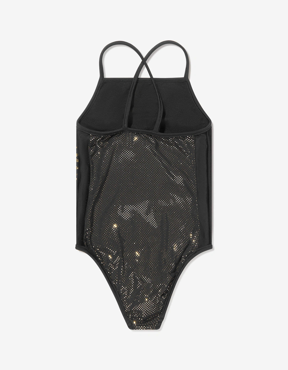 Girls Logo Swimsuit in Black