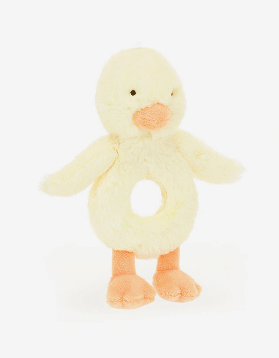 Bashful Duckling Ring Rattle in Yellow (18cm)