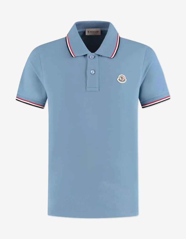 Boys Logo Polo Shirt in Blue