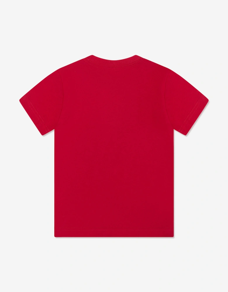 Jordan Boys Jumpman Air Embroidered T-Shirt in Red
