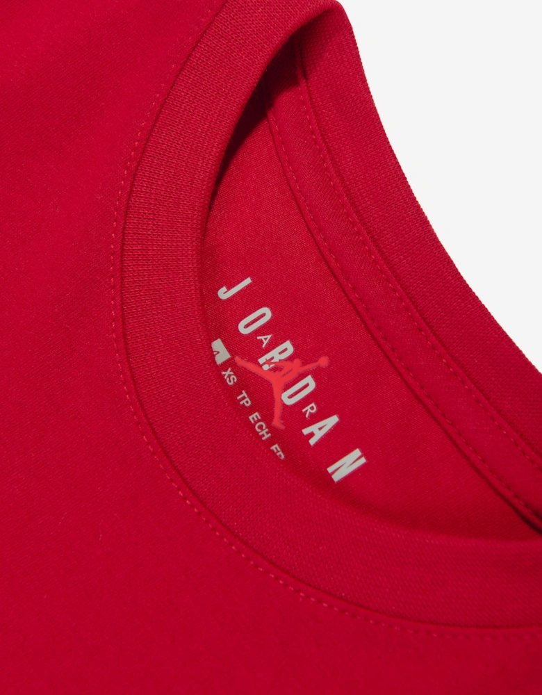 Jordan Boys Jumpman Air Embroidered T-Shirt in Red