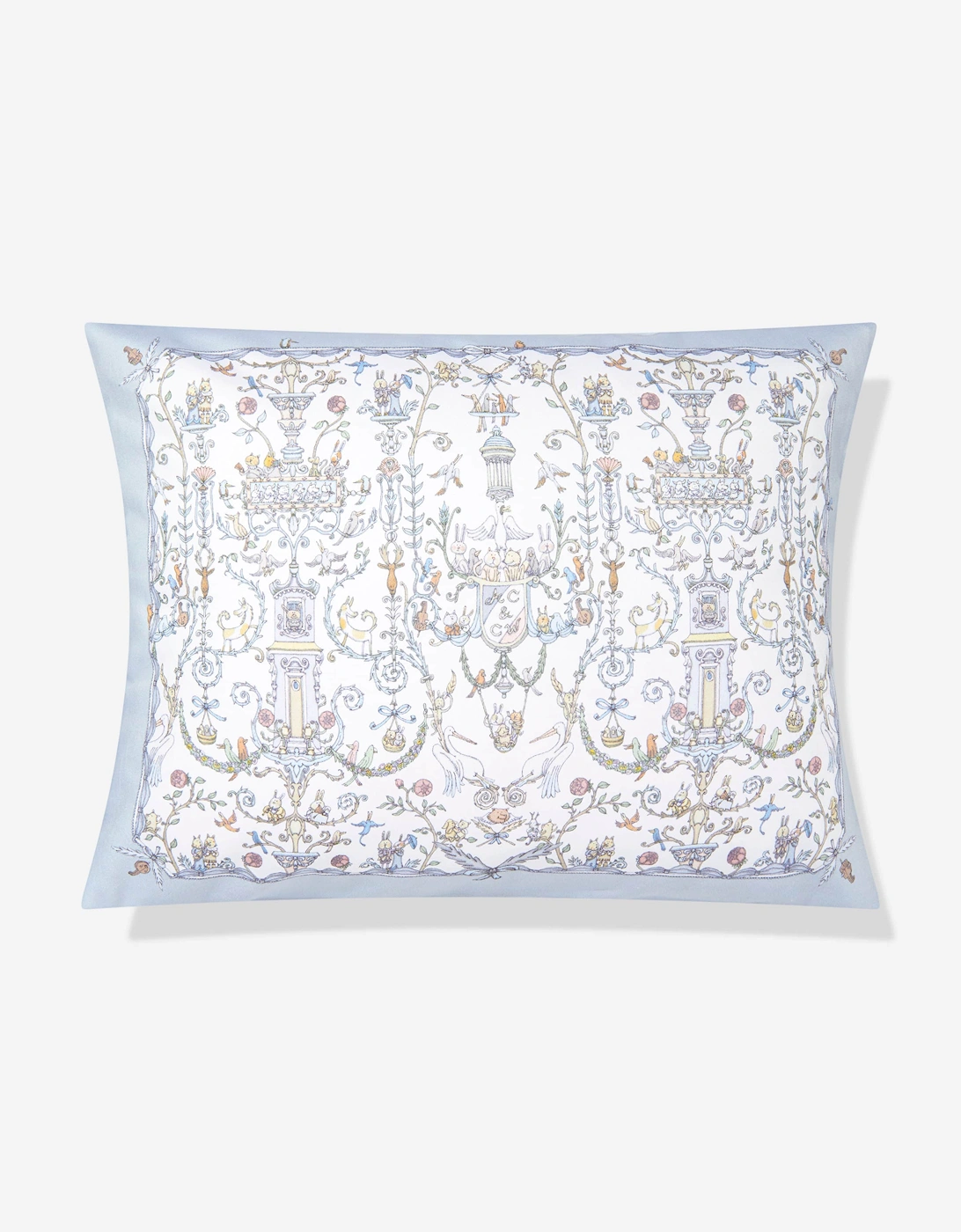 Baby Satin Toile De Jouy & Caitlin Wilson Cushion Cover in Blue (40 cm x 30 cm), 9 of 8