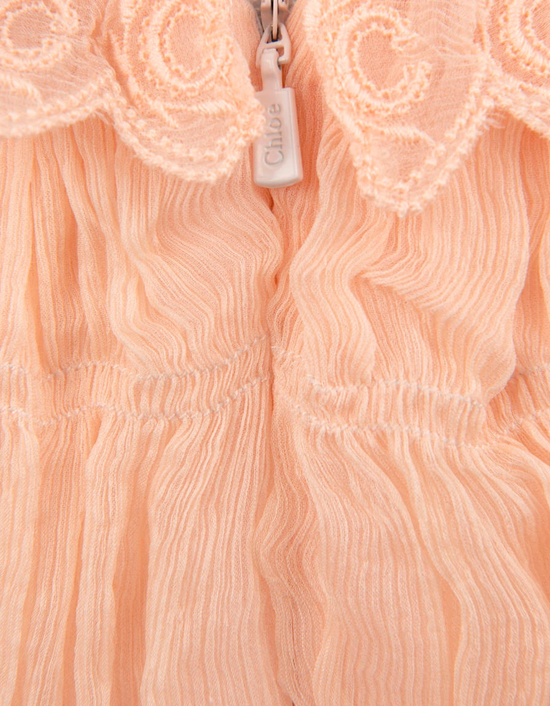 Chloe Girls Light Pink Silk Dress