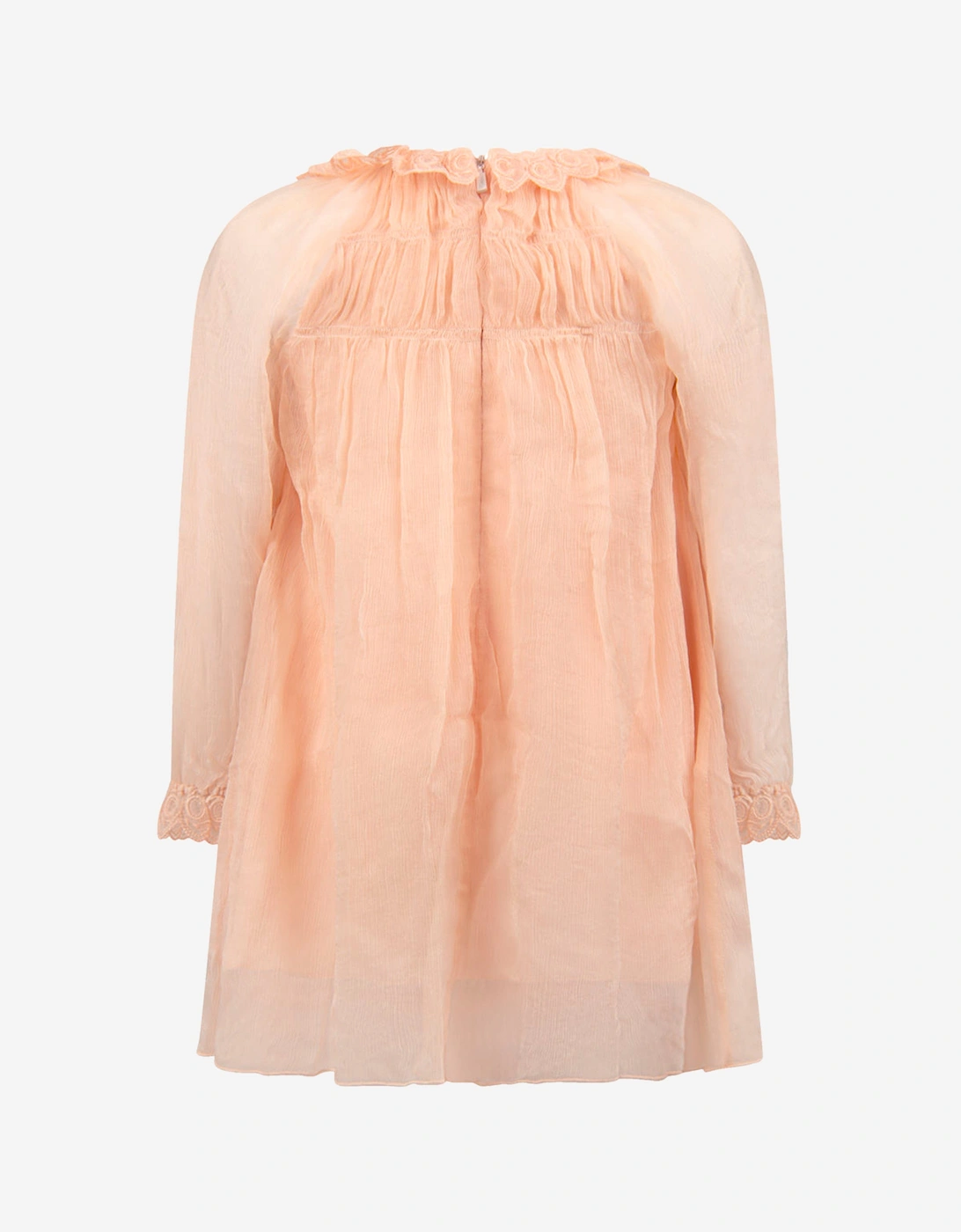 Chloe Girls Light Pink Silk Dress