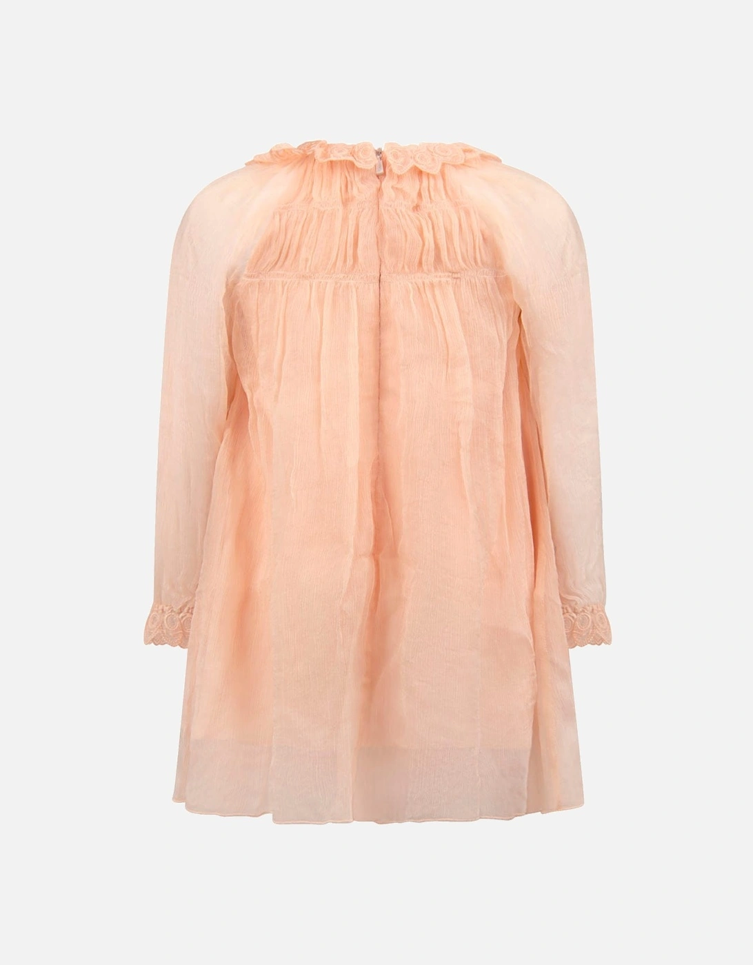 Chloe Girls Light Pink Silk Dress
