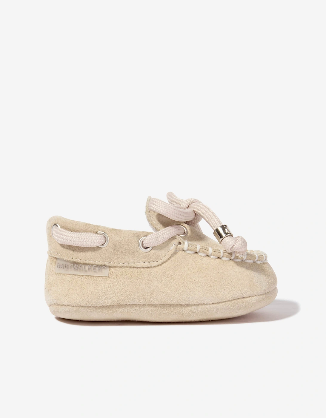 BABYWALKER Baby Boys Suede Moccasins in Beige, 5 of 4