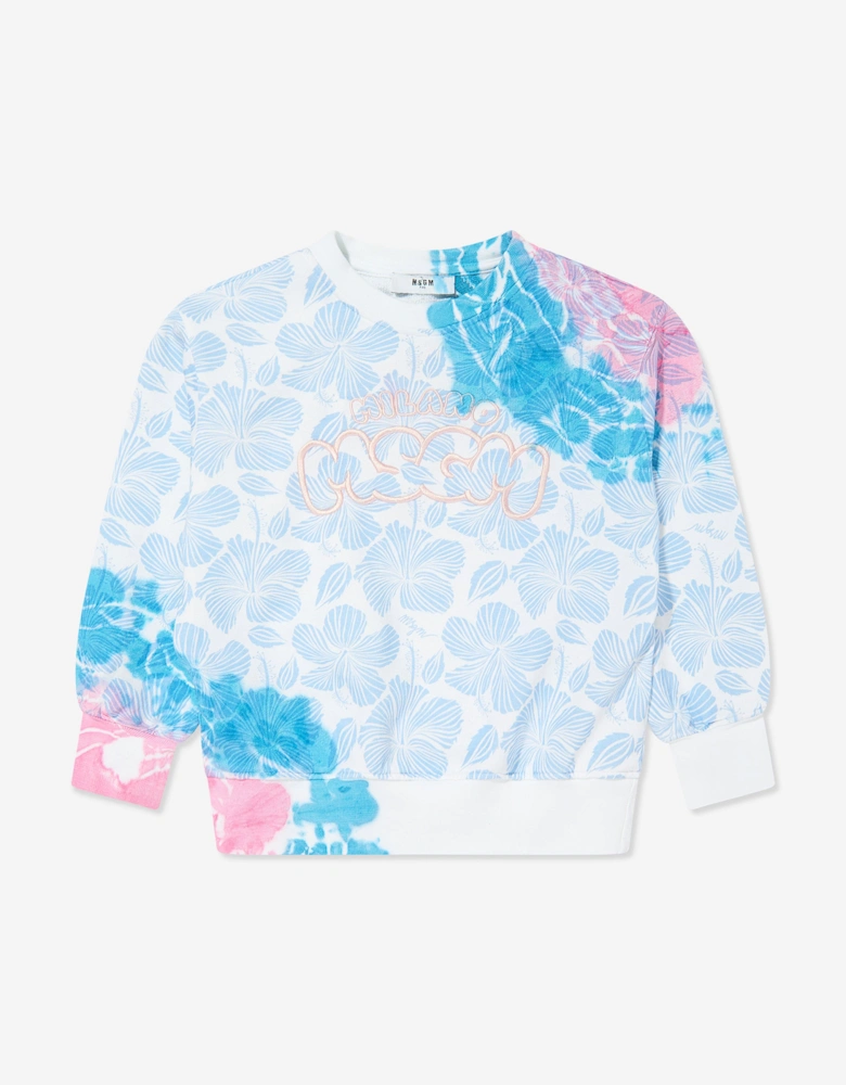 Girls Logo Sweatshirt in Blue