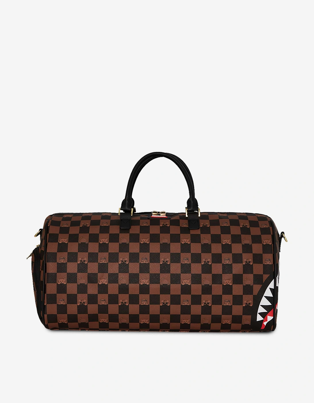 Kids Peeking Character Check Emperor Duffle Bag in Brown (51cm), 7 of 6