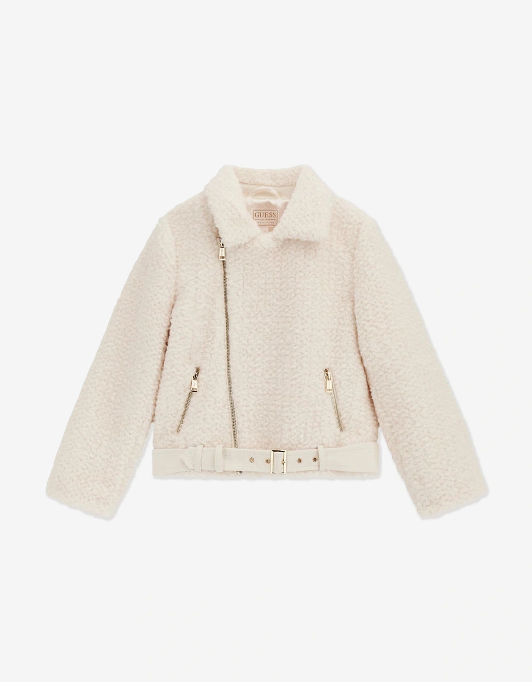 Girls Faux Fur Jacket in Ivory, 5 of 4