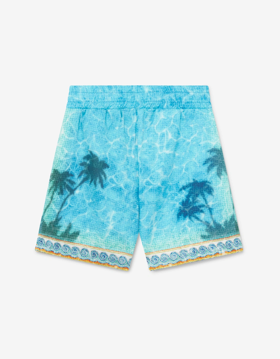 Boys Caustics Emblem Drawstring Shorts in Blue, 6 of 5