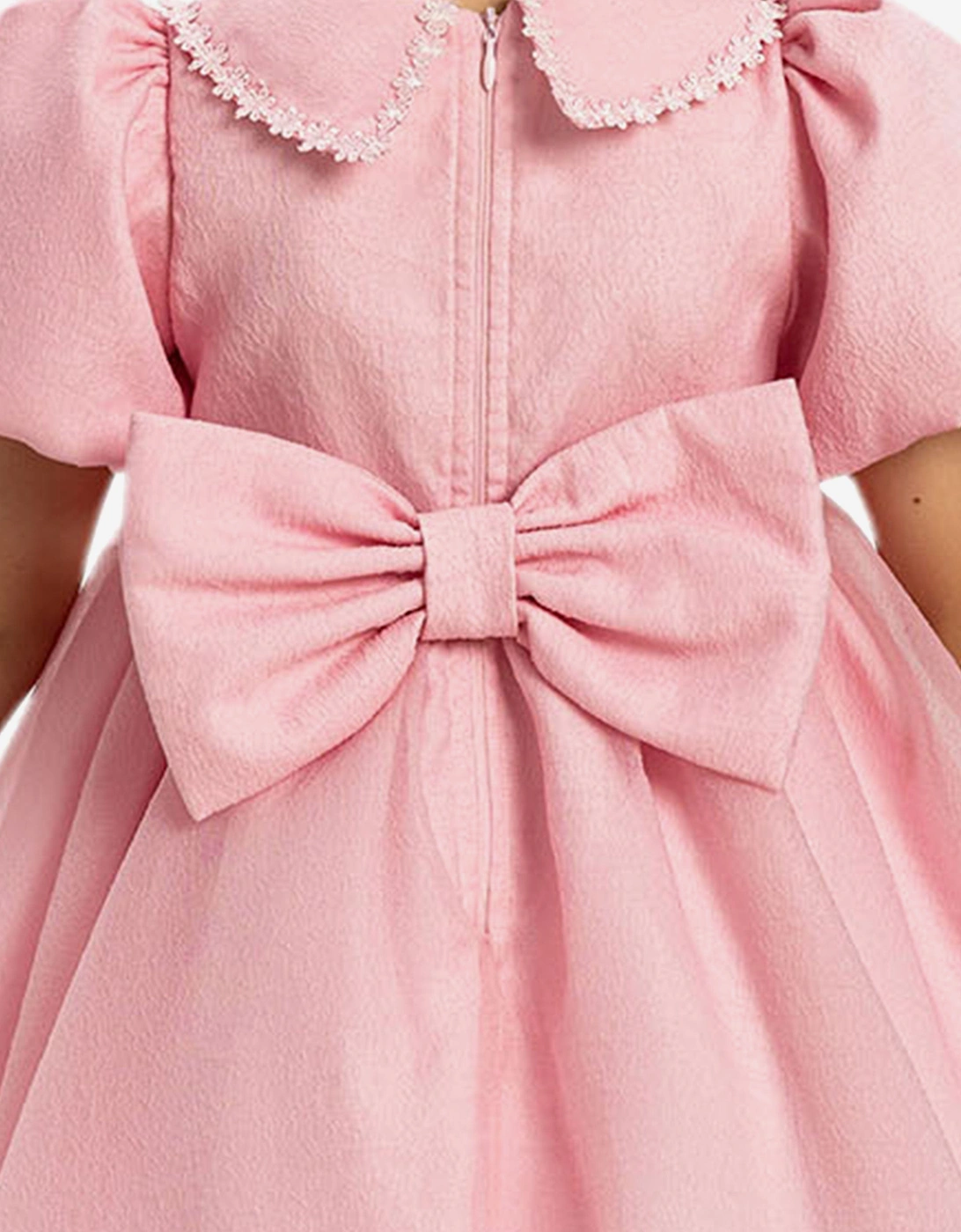 Baby Girls Pearl Detail Dress with Headband in Pink