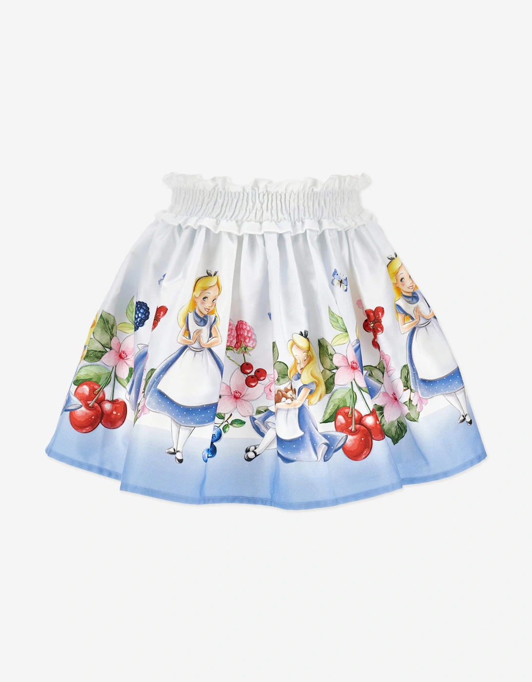 Girls Alice In Wonderland Skirt in Blue, 6 of 5