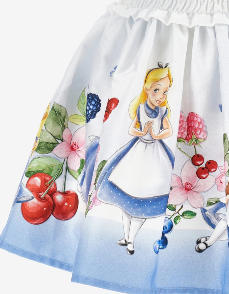 Girls Alice In Wonderland Skirt in Blue