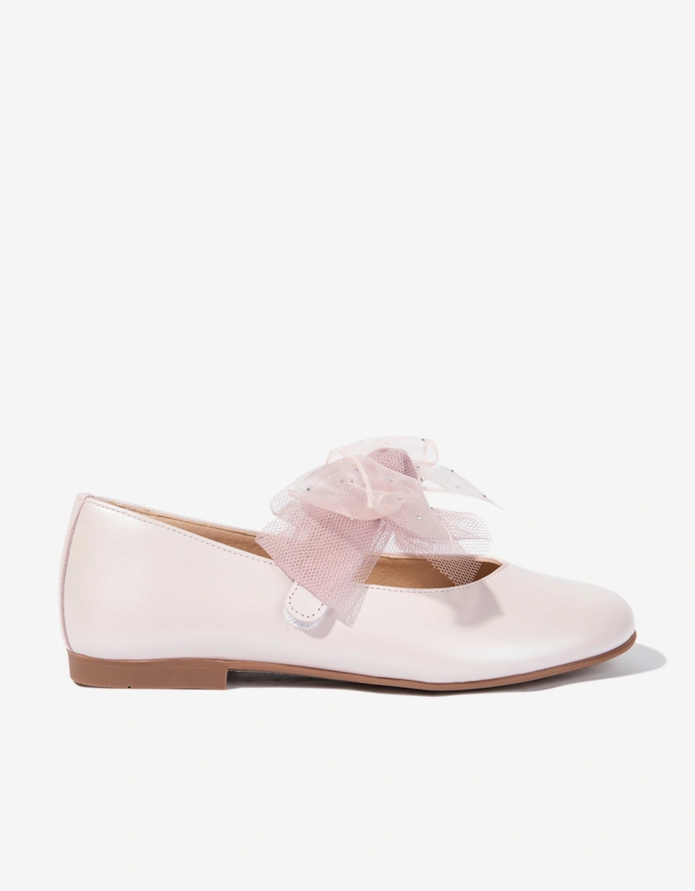 Girls Bow Shoes in Pink