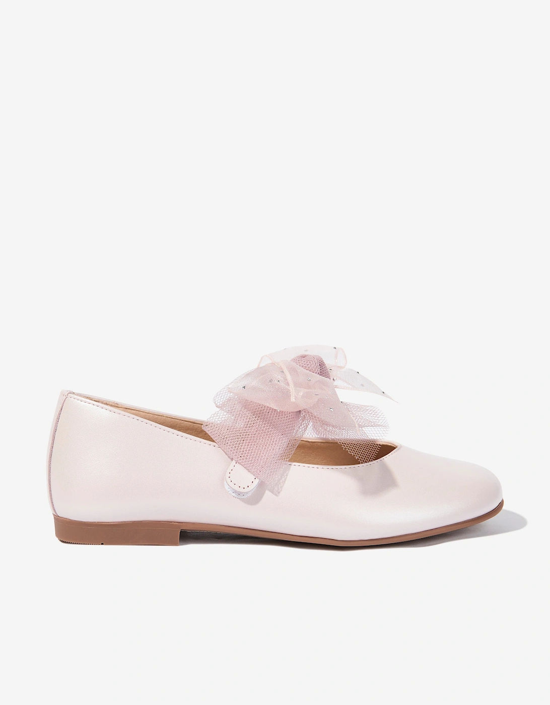 Girls Bow Shoes in Pink, 5 of 4