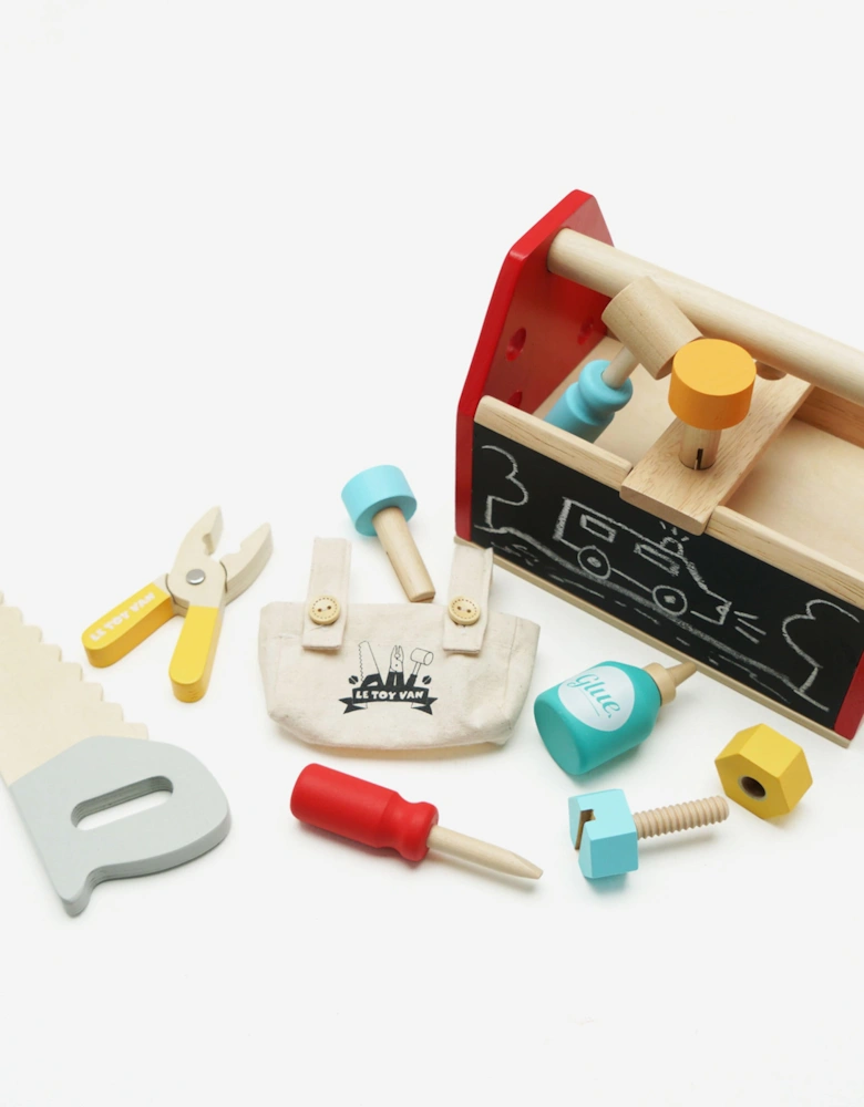 Tool Box & Wooden Tools-11 Accessories (W:216 D:135 H:155mm)