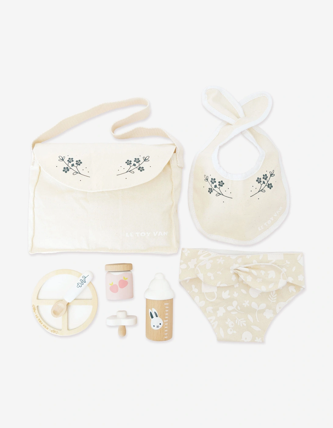 Le Toy Van Ivory Dolls Nursing Kit And Bag-8 Piece (30-35Cm) - One Size - Image 3