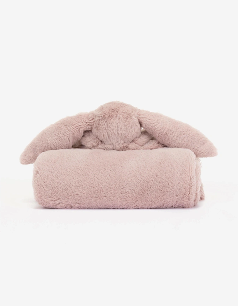 Bashful Luxe Rosa Bunny Blanket in Purple (70 CM)
