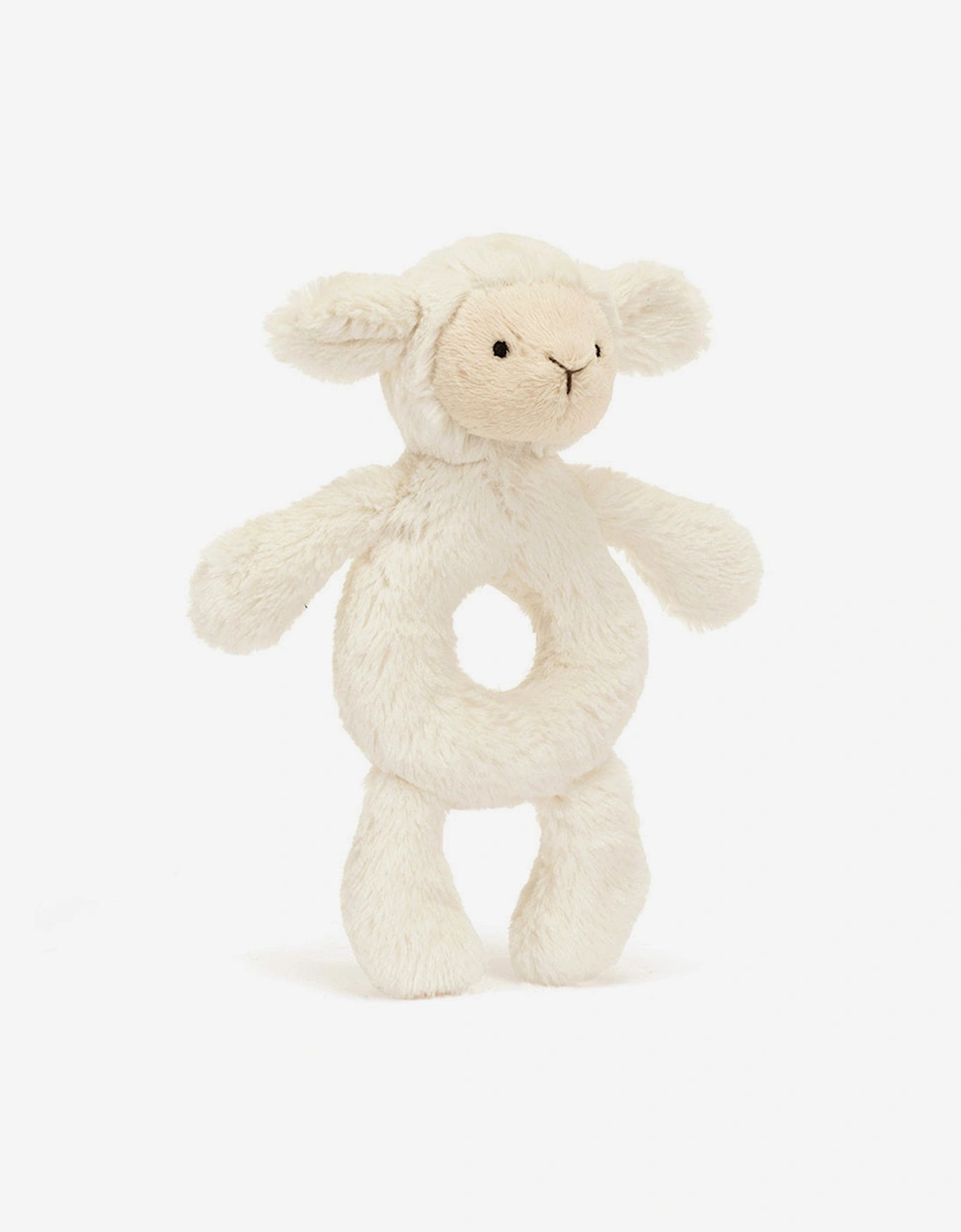 Bashful Lamb Ring Rattle in Ivory (18cm), 5 of 4