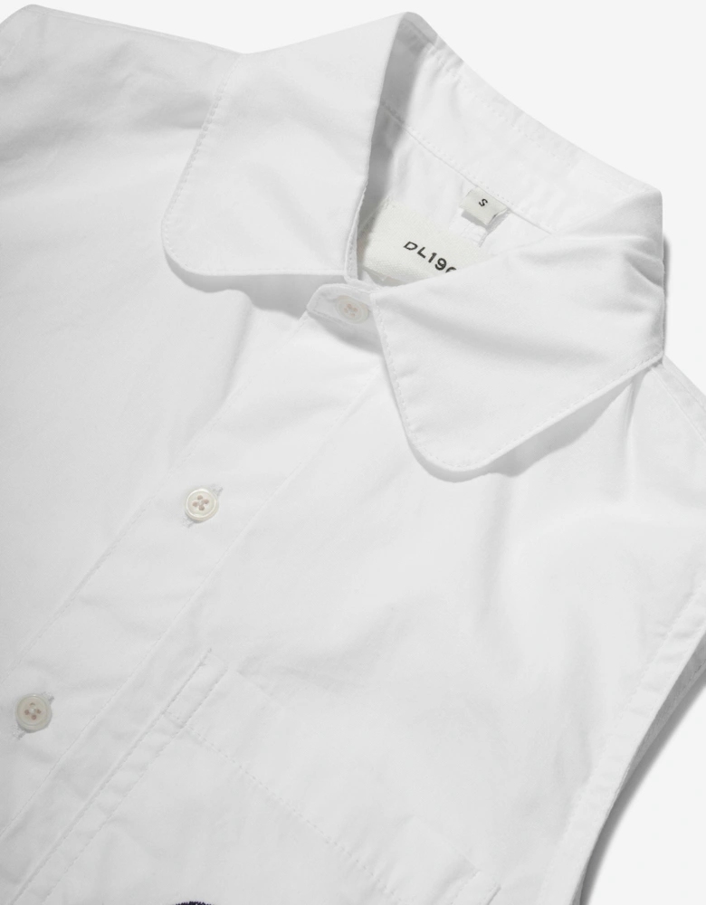 Girls Simona Sleeveless Shirt in White