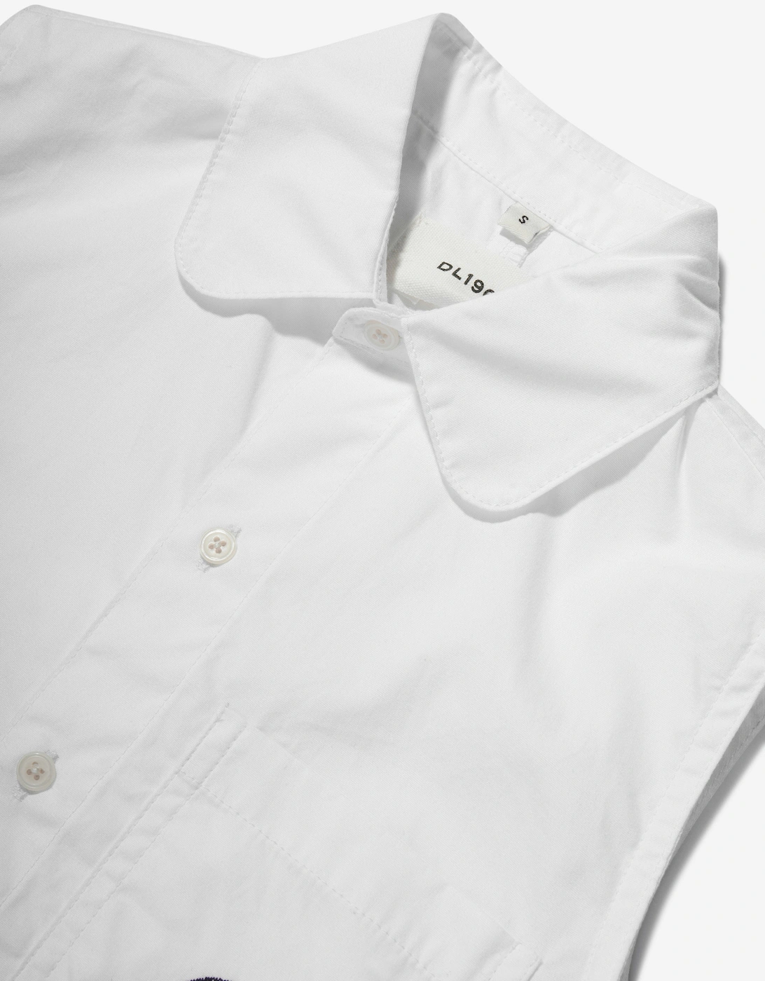 Girls Simona Sleeveless Shirt in White