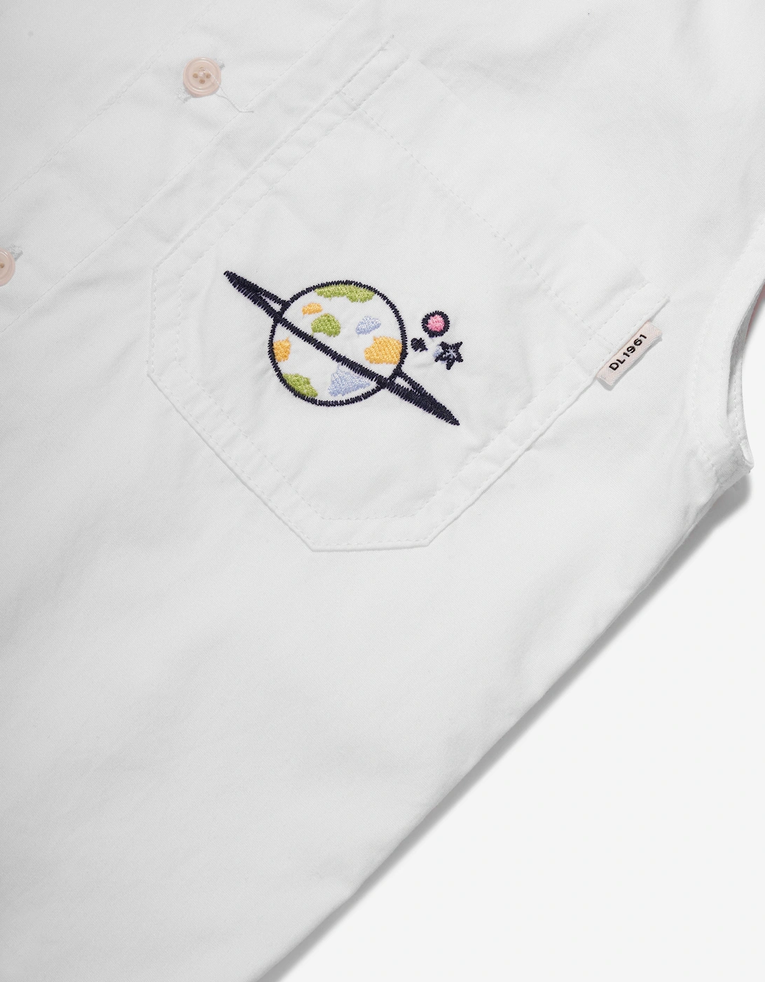 Girls Simona Sleeveless Shirt in White
