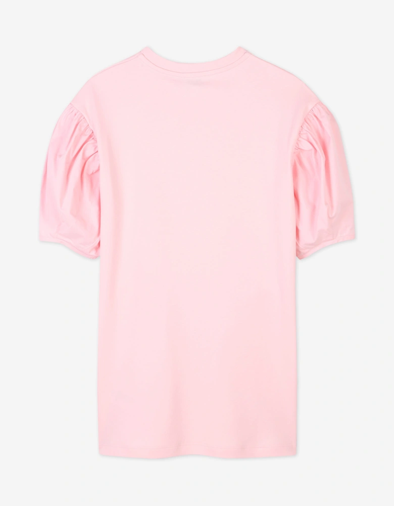 Girls Boke Flower Dress in Pink